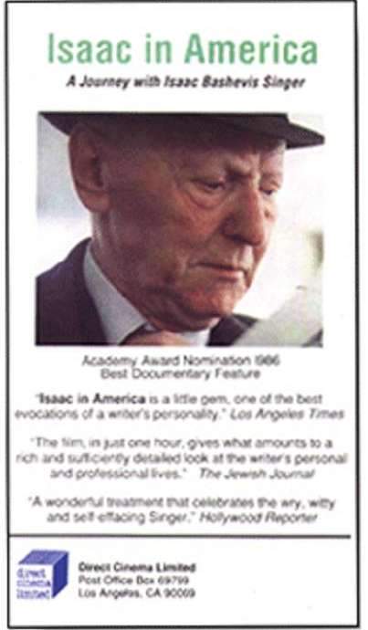 Isaac in America: A Journey with Isaac Bashevis Singer